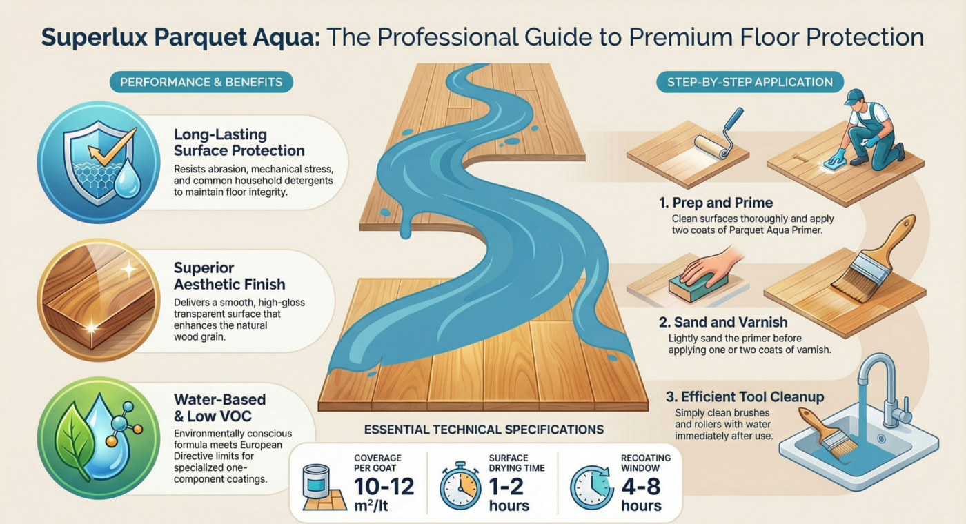 Infographic Parquet Aqua