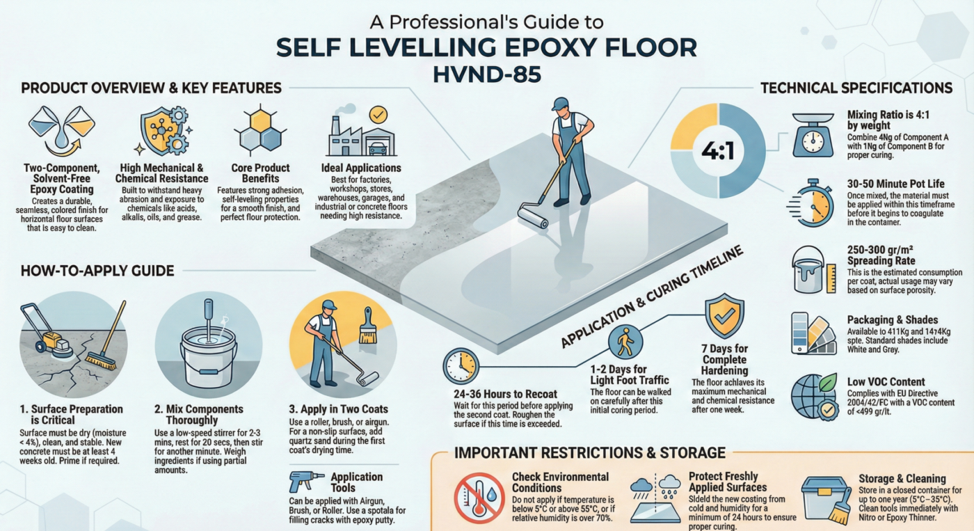 Infographic Self Leveling Epoxy Floor Product Guide