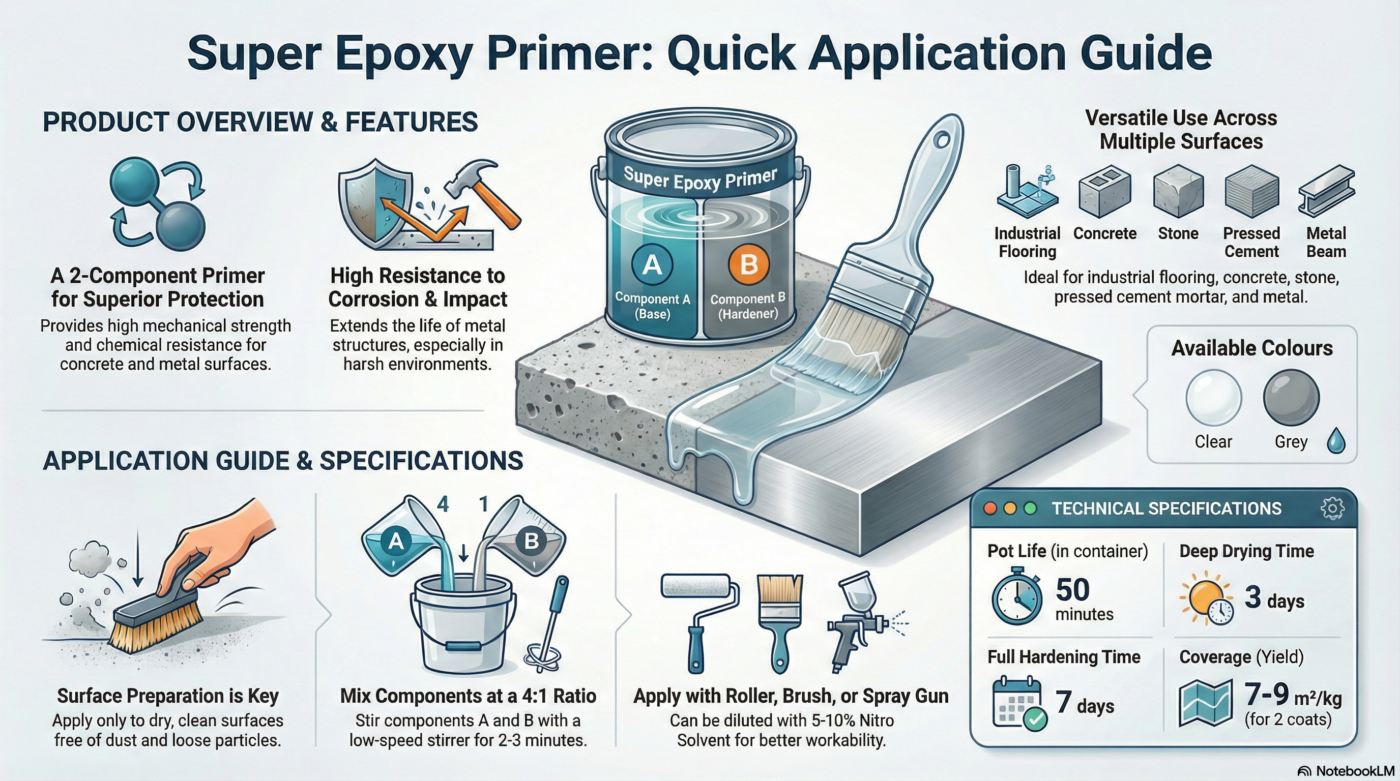 infographic Super Epoxy Primer Application Guide